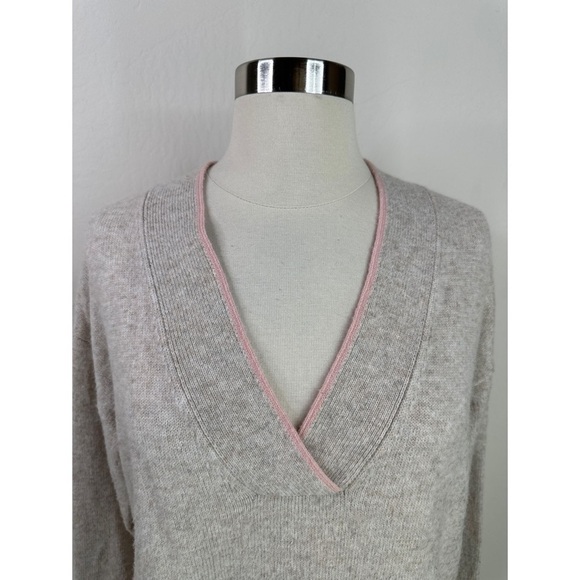 Boden Wool Blend V-Neck Pullover Sweatshirt - Picture 2 of 10